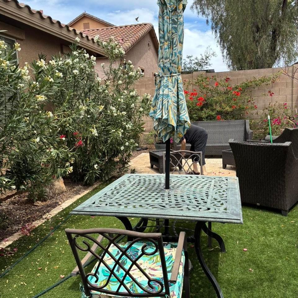 Patio Furniture Table Two Chairs A1ed 3