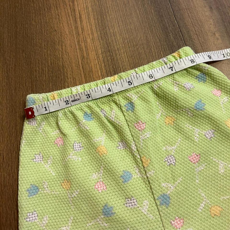 Green Vintage Floral Bike Shorts D980 5