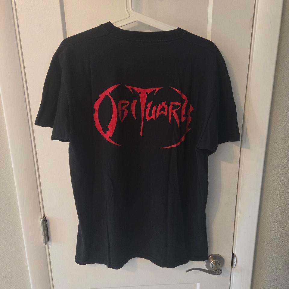 Obituary Black Band Tee Size 510f 3