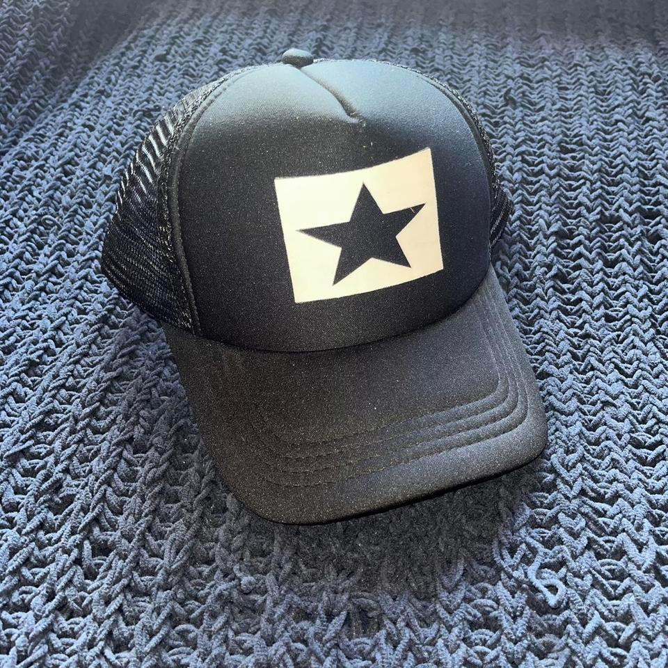 Black Trucker Hat With Star F6d1