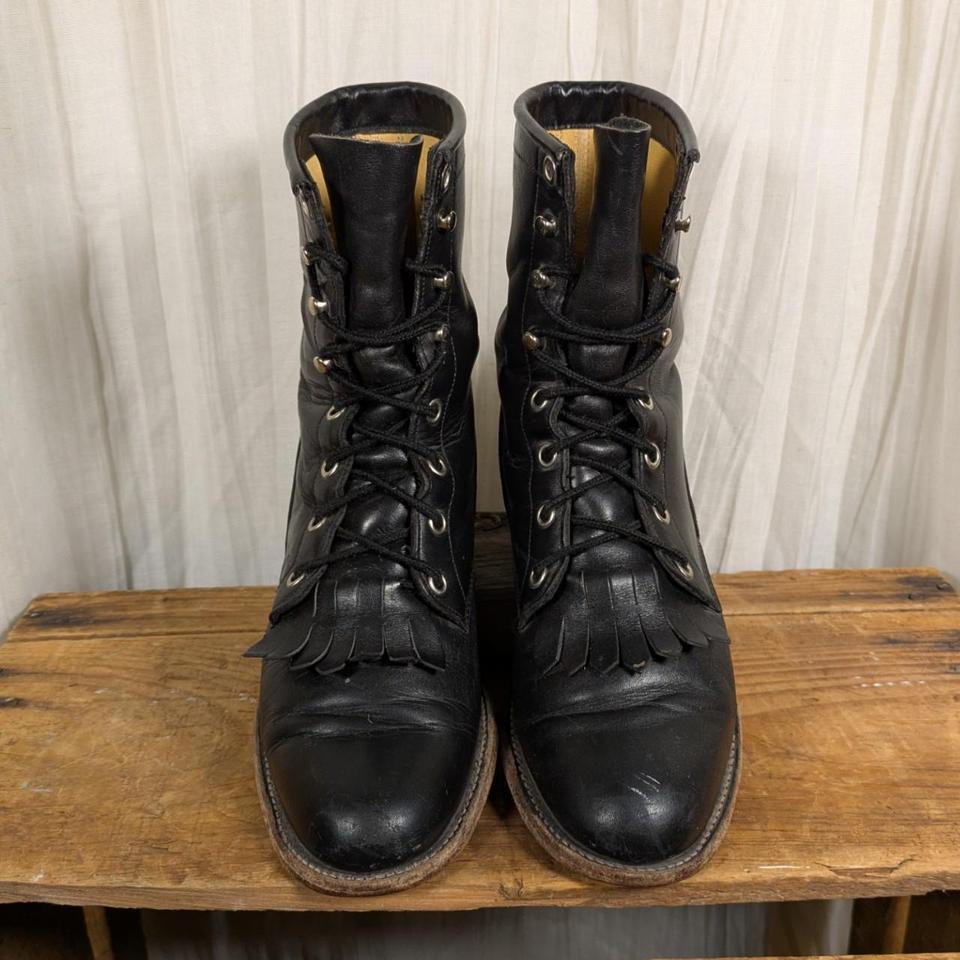 Vintage Justin Combat Kiltie Lady F183 3