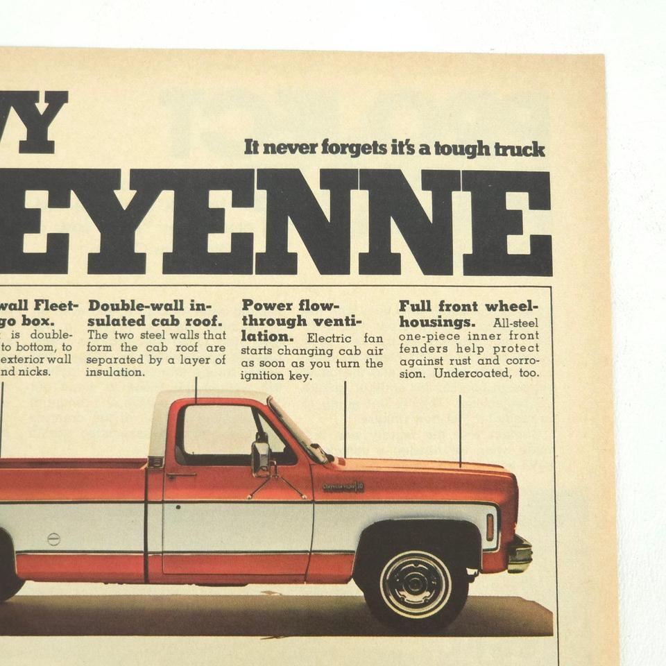 Vintage Chevrolet Cheyenne Pickup Truck Fcc4 3