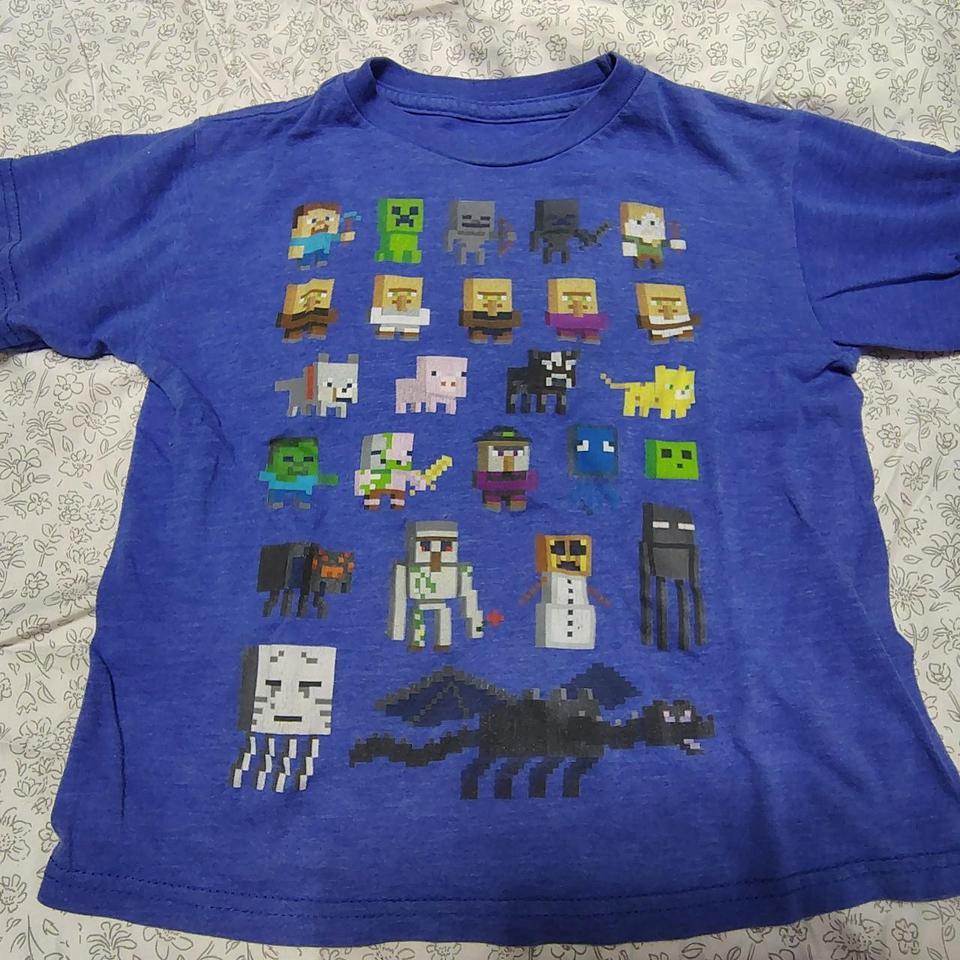 Size 67 Blue Minecraft Shirt