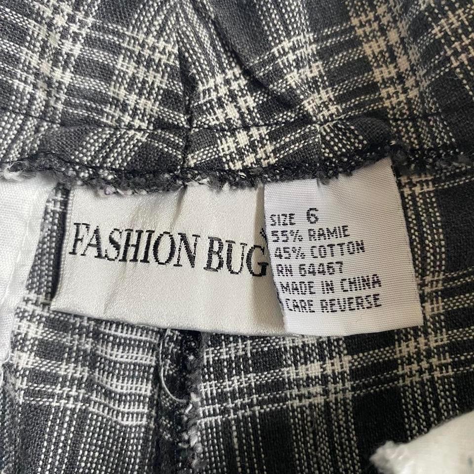 Vintage Black White Plaid 63ec 5