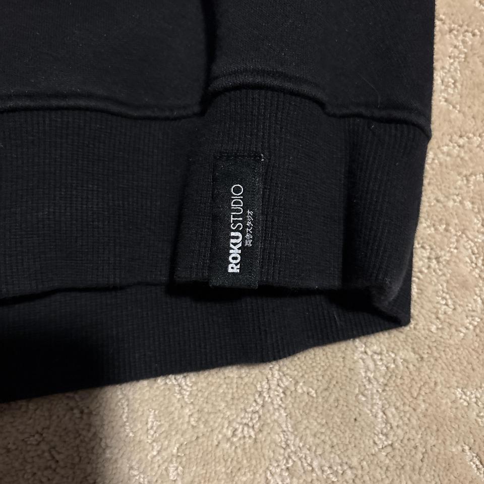 Black Crewneck Sweatshirt With Colorful Bbaa 4
