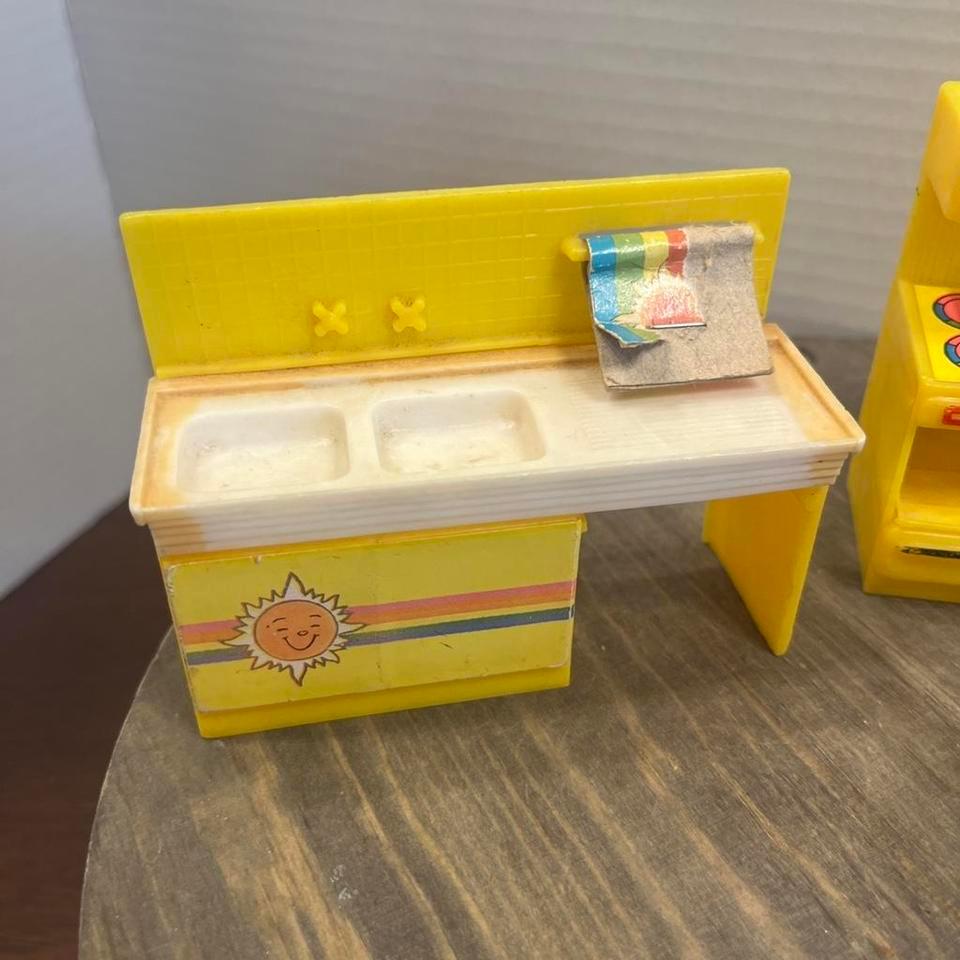 Vtg Dollhouse Furniture Sink Stovetopoven 83fc 5
