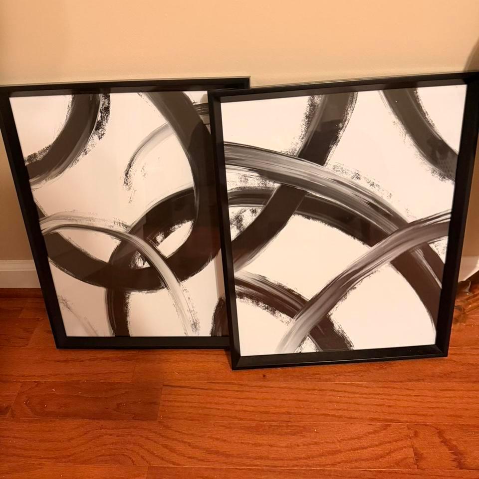 Black And White Abstract Art 8e22