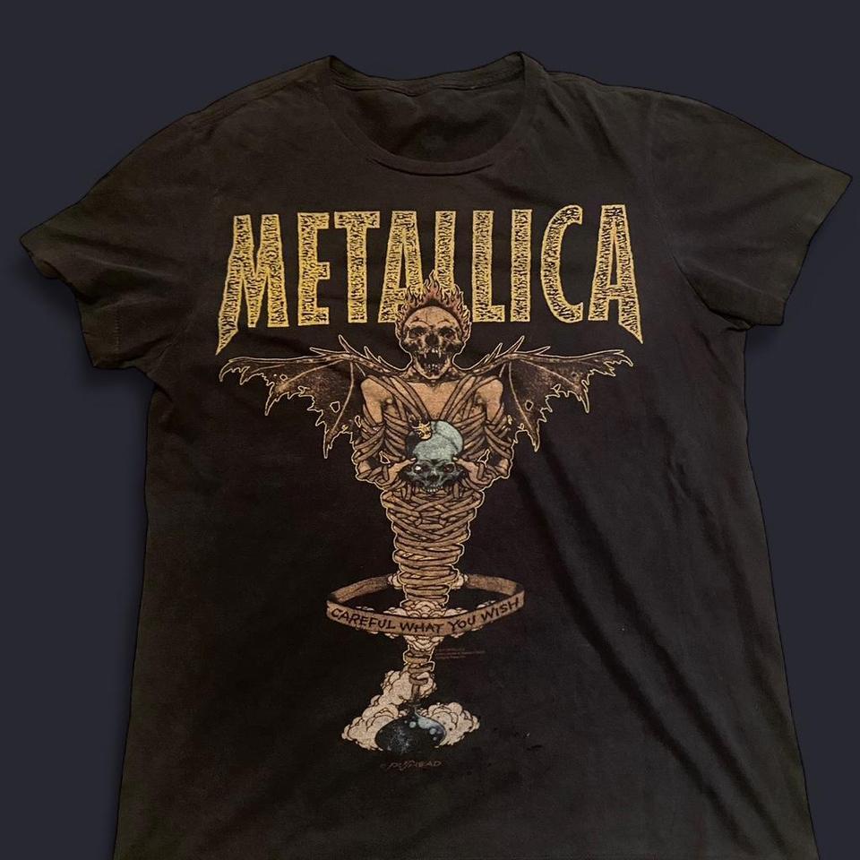 Metallica Black T Shirt With Gold 351f