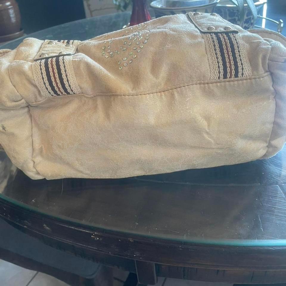 Guess Cream Studded Purse With E4da 7