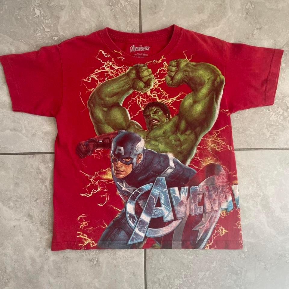 Red Marvel Avengers Graphic Tee 8168