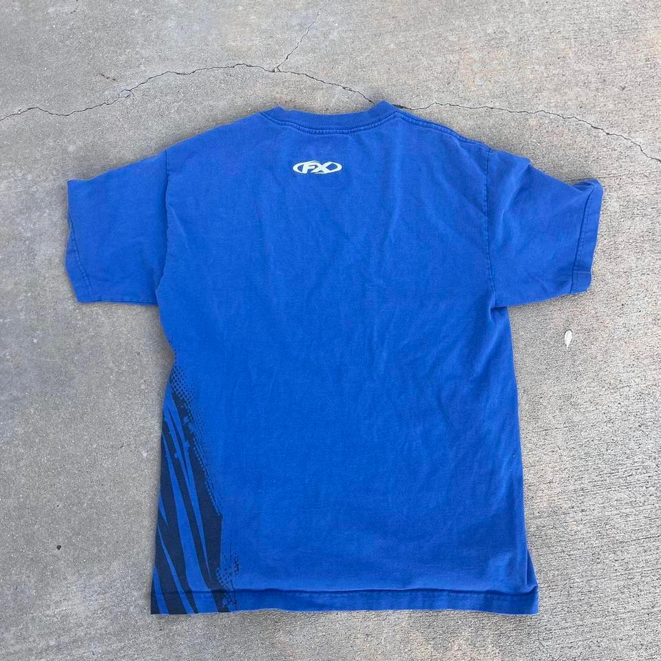 Yamaha Racing Blue T Shirt Size 4143 3
