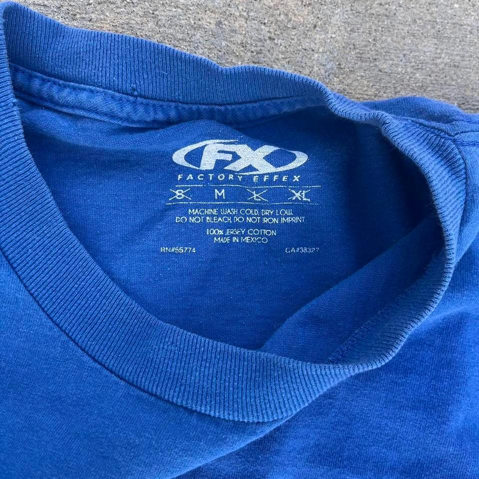 Yamaha Racing Blue T Shirt Size 4143 2