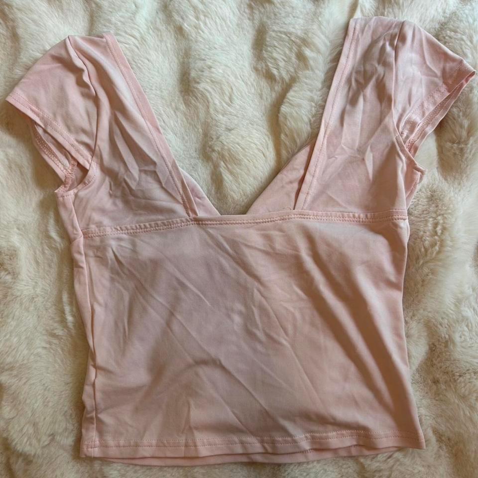 Pink V Neck Top With 940a 2