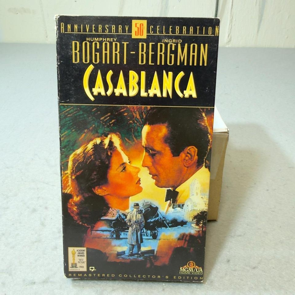 Vtg Casablanca 1992 Vhs 50th 524f