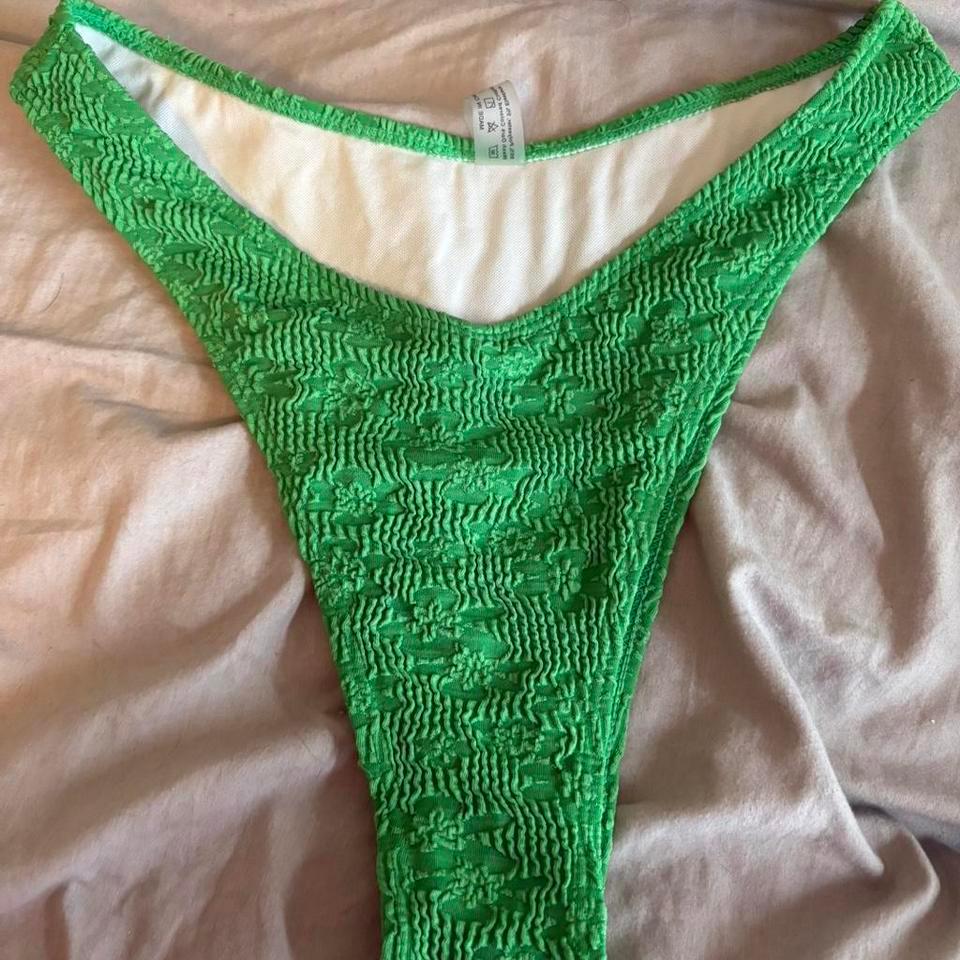 Green Floral Bikini Set Swimwear A4c6 5