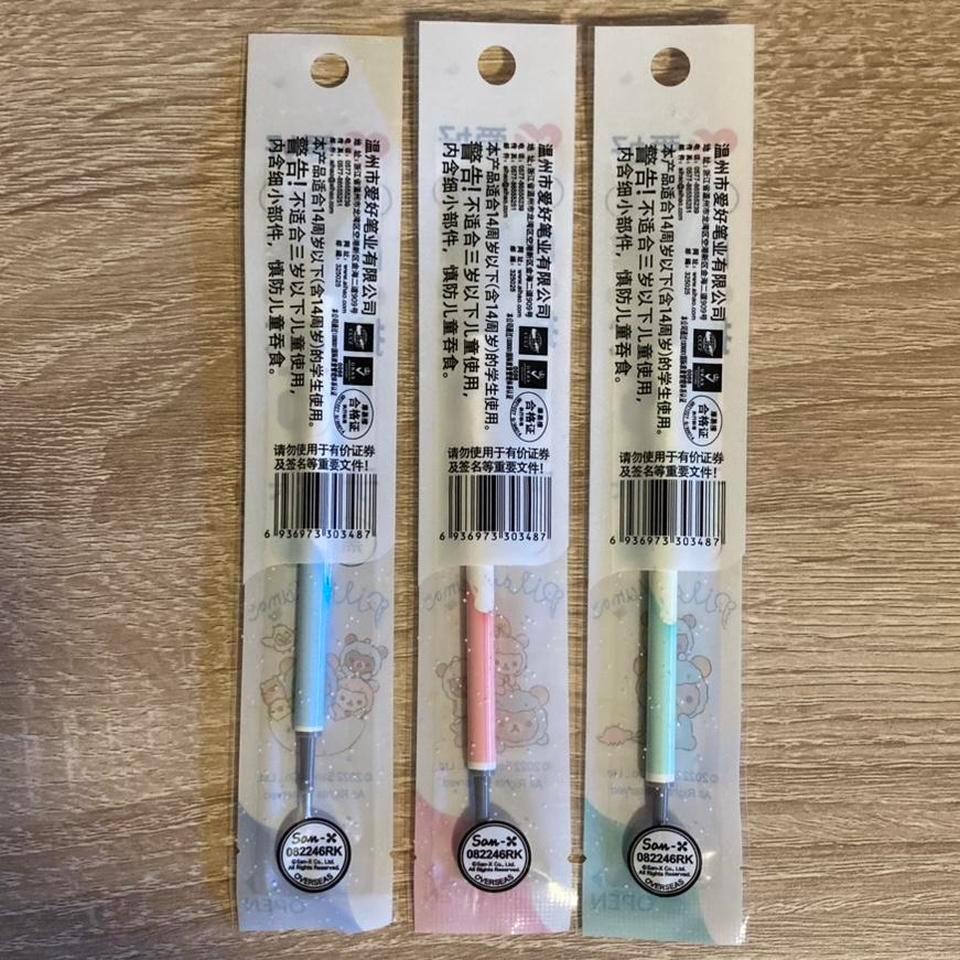 Rilakkuma 3pc Pen Refill Black 264c 4