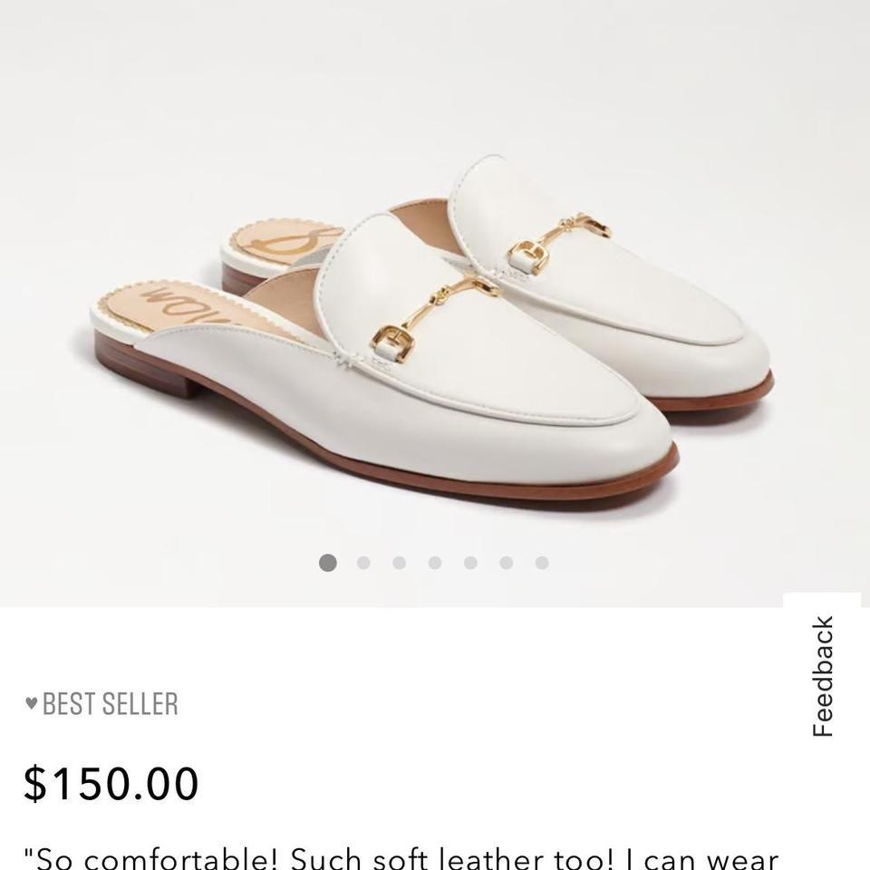Sam Edelman White Leather Loafers 5539 7