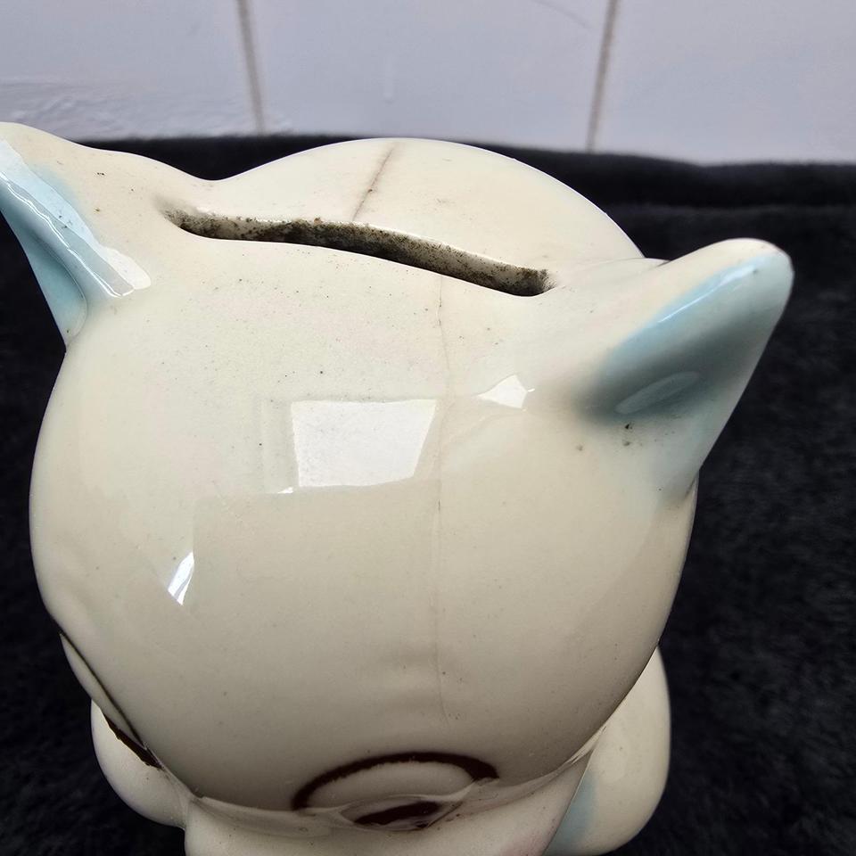 Vintage Ceramic Piggy Bank Anthropomorphic Ee48 8