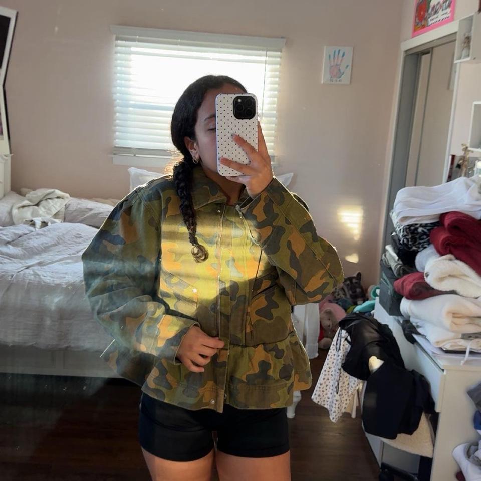 Steve Madden Camo Jacket Size Ac49