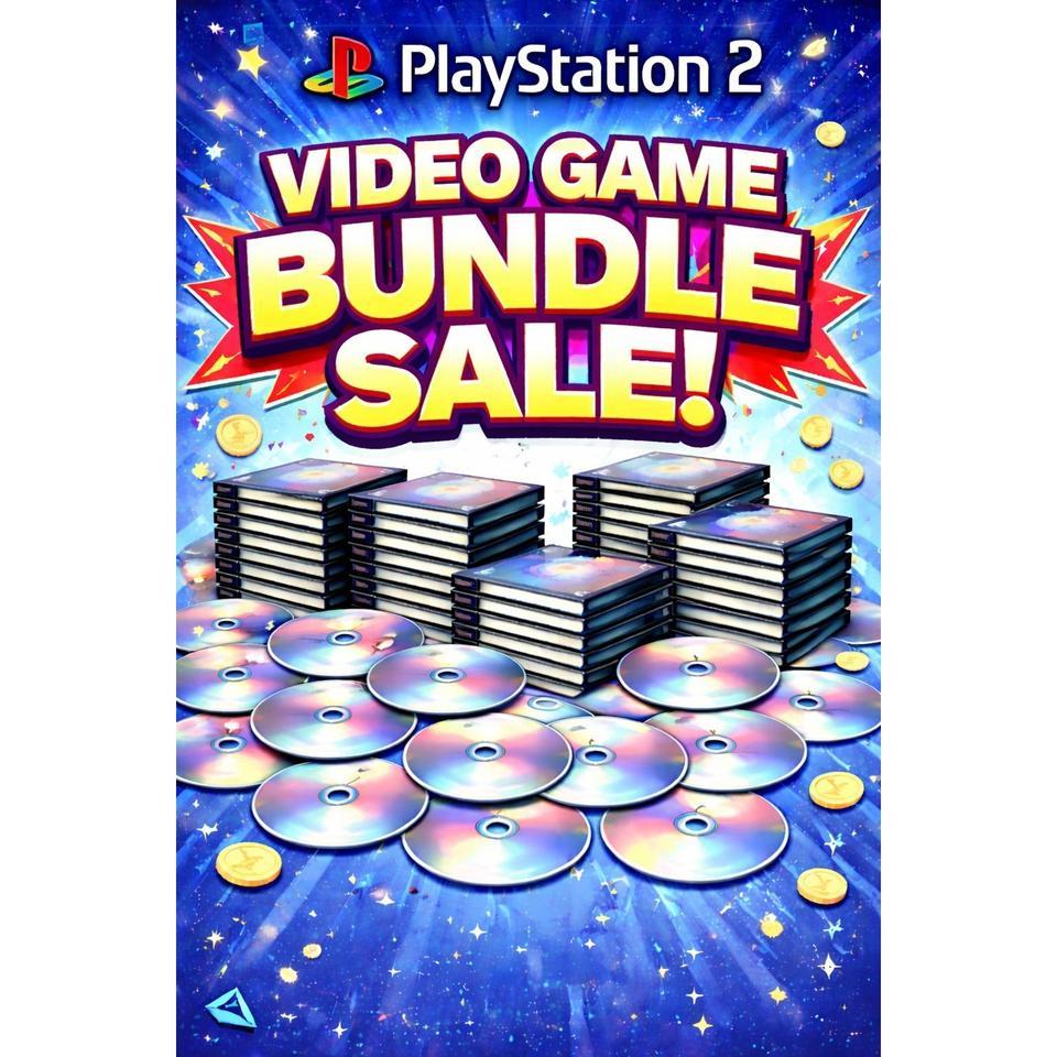 Playstation 2 Video Game Bundle 4baa