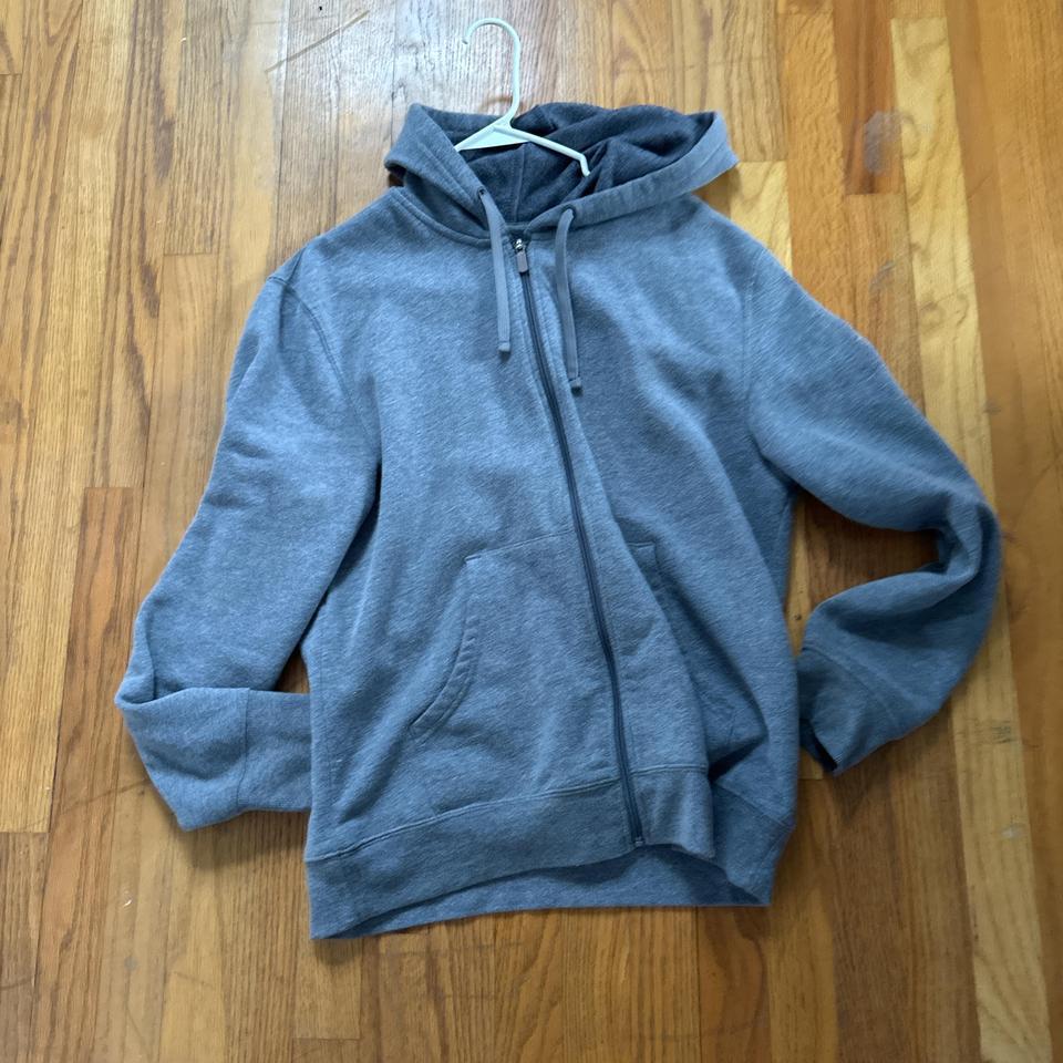 Blank Grey Zip Up Size