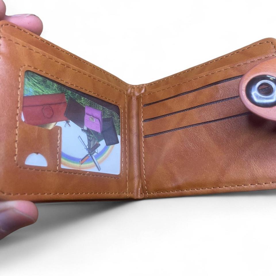 Brown Leather Wallet With 100 4