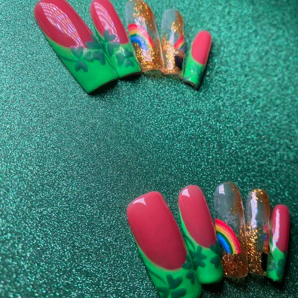 10 Pcs Of Stpatrick Rainbow F3f8