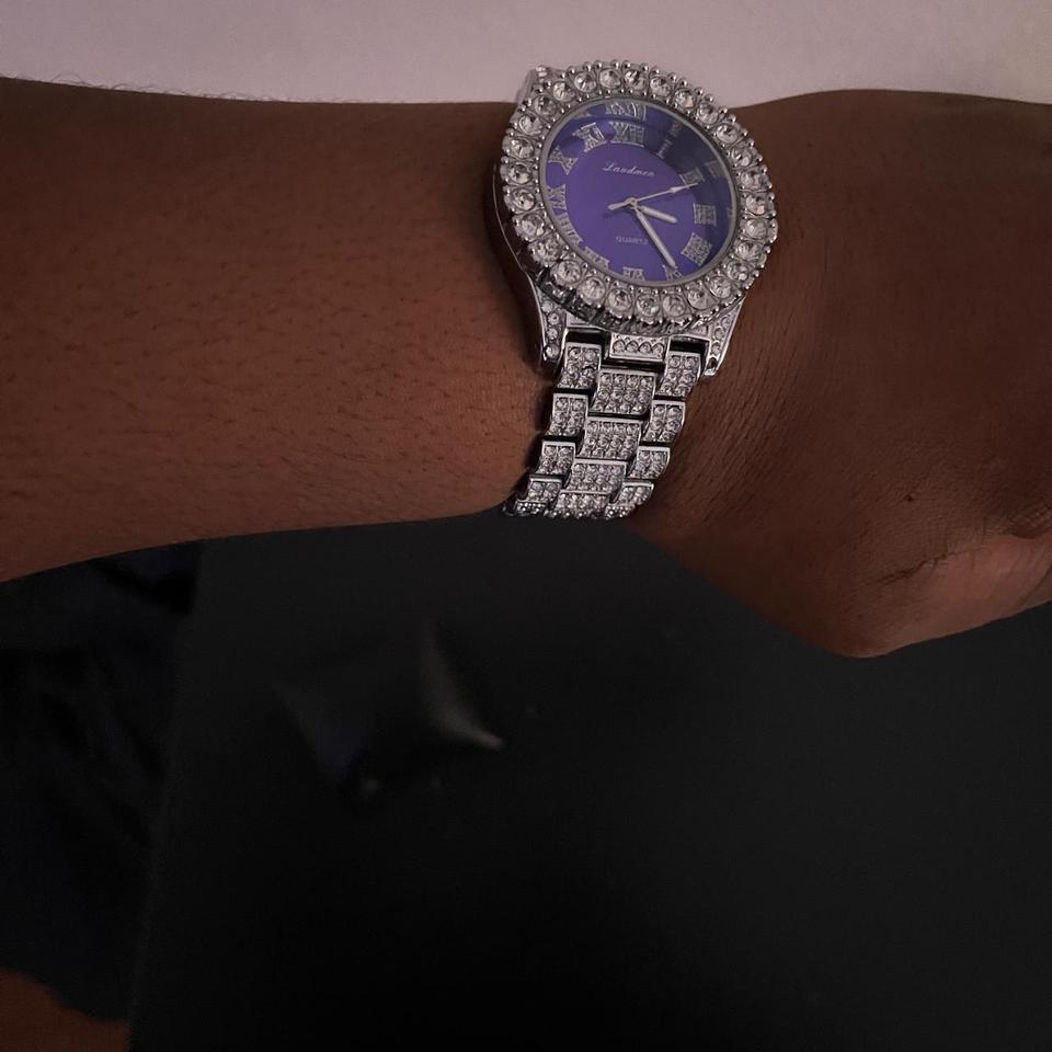 Blue Face Lamden Watch Worn 7