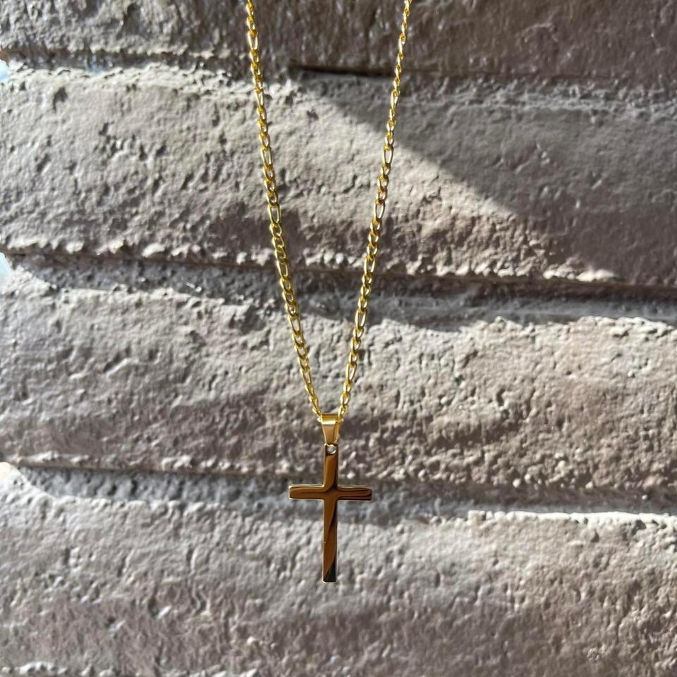 Y2k Gold Figaro Styled Necklace A38a 5