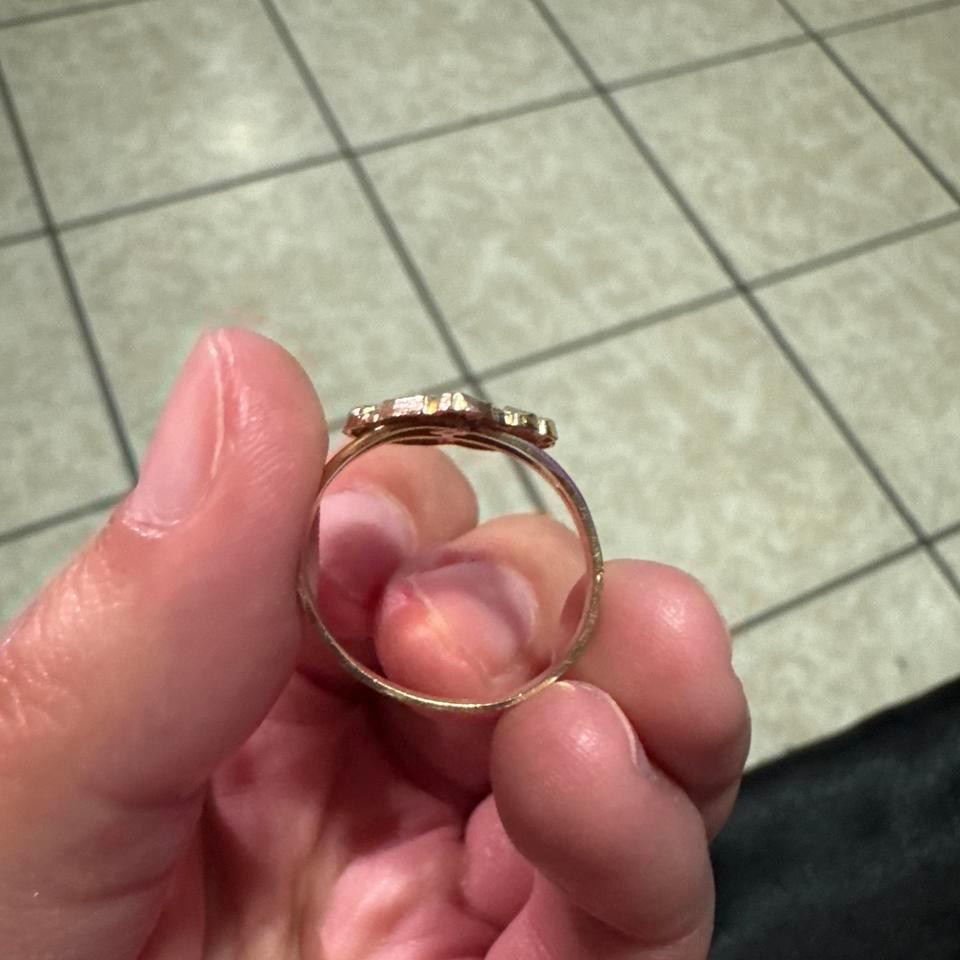 Heart Nugget Ring 10k Solid 8ead 2