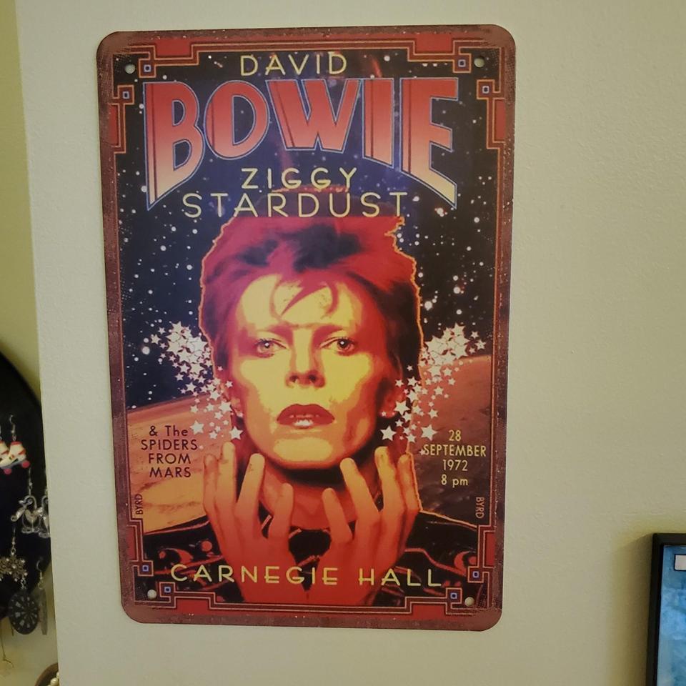 David Bowie Tin Sign 4d3d