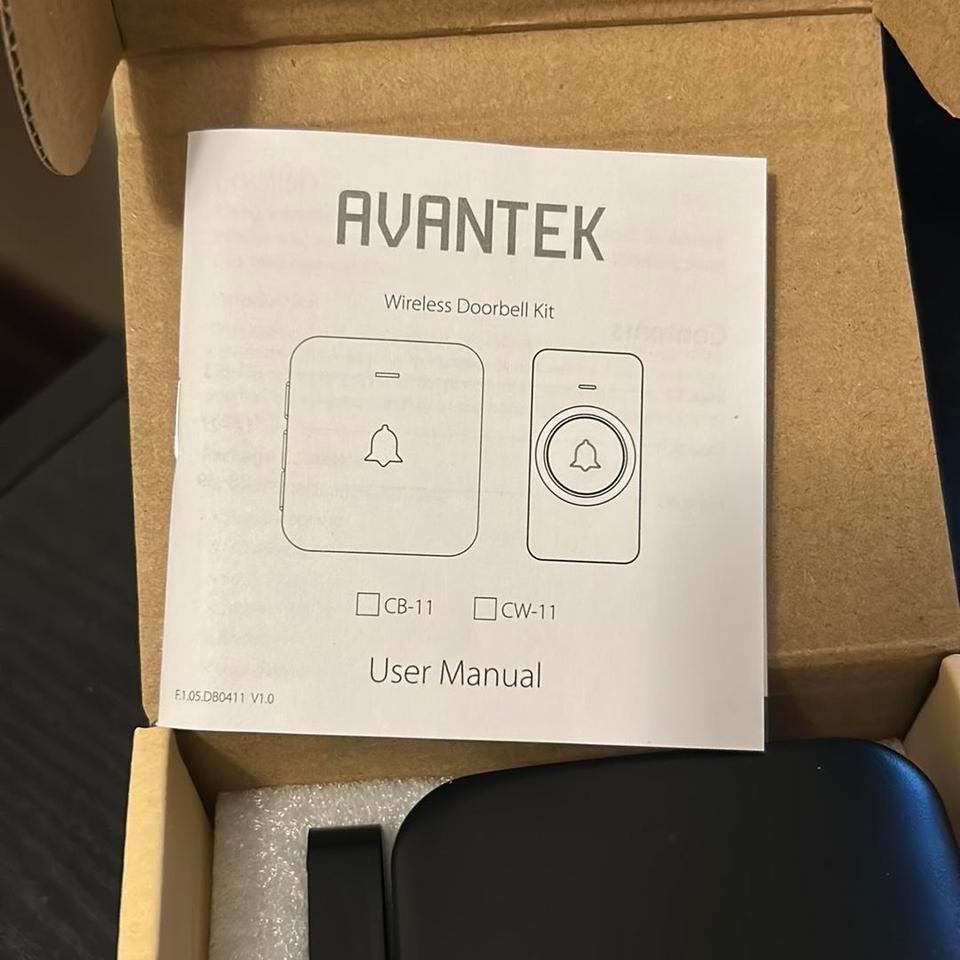Avantek Doorbell Kit In Black 3