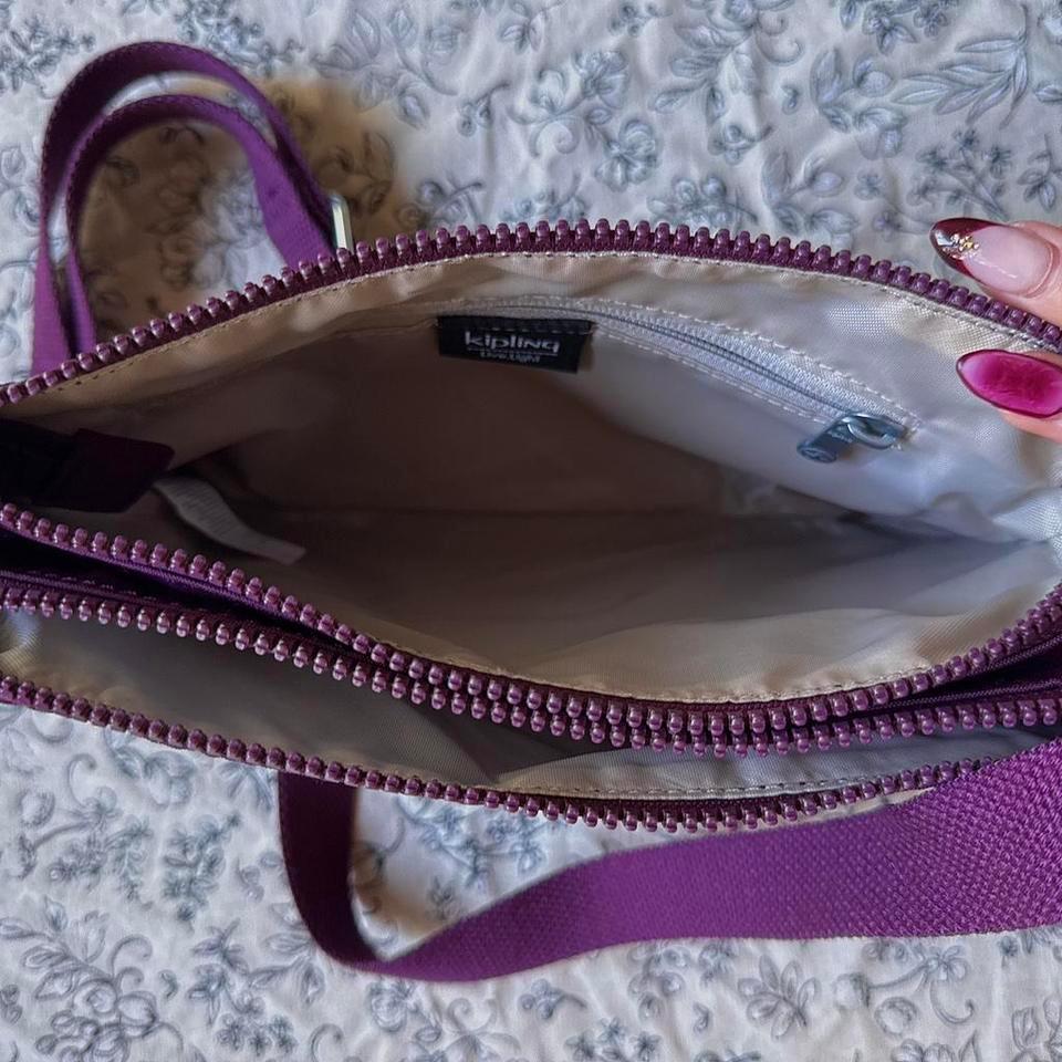 Purple Kipling Crossbody Bag With 2
