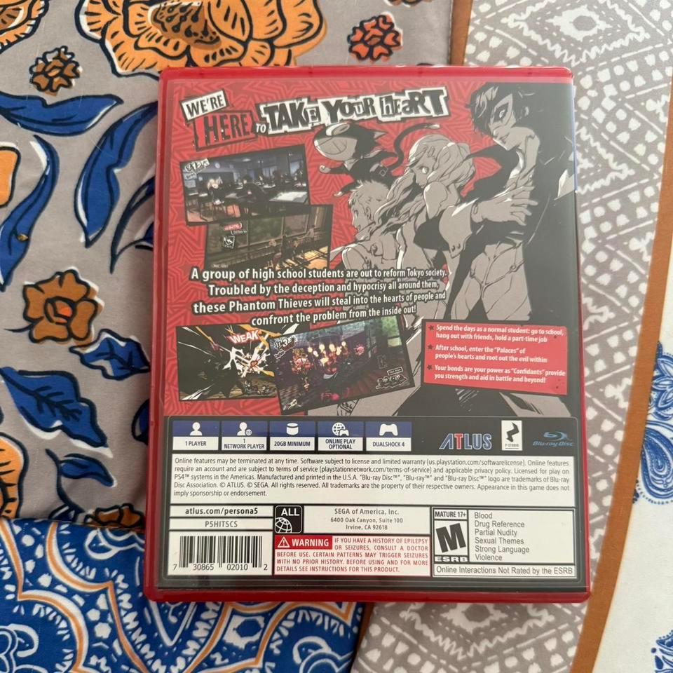 Persona 5 Ps4 Game Persona5 2