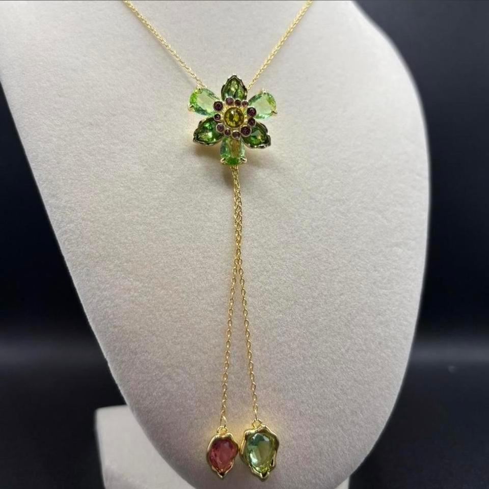 Idyllia Y Pendant Multicolored Gold Tone 292b