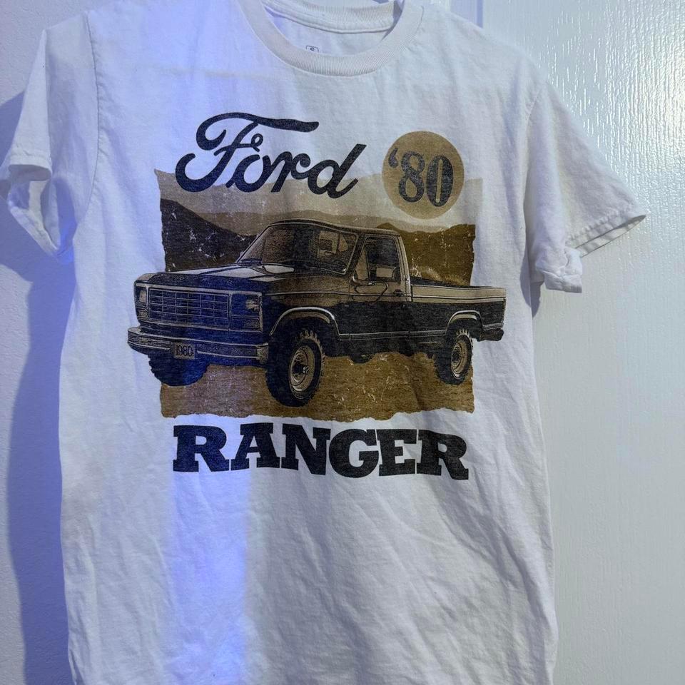 White Vintage Ford Ranger Truck 4