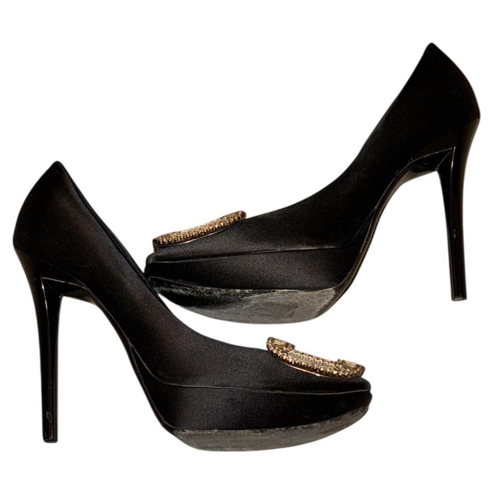 Black Satin Roger Vivier Platform 4