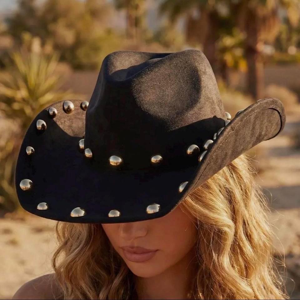 Black Studded Cowboy Hat Cowboyhat E9a5