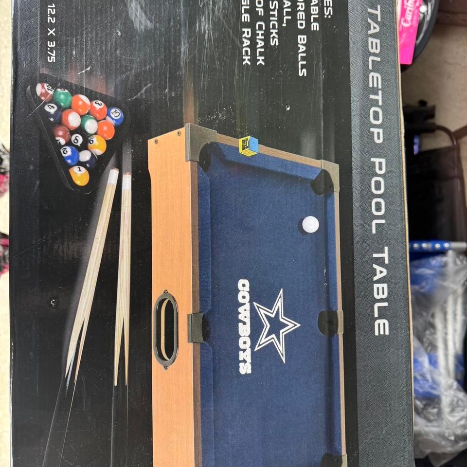 Dallas Cowboys Tabletop Pool Table