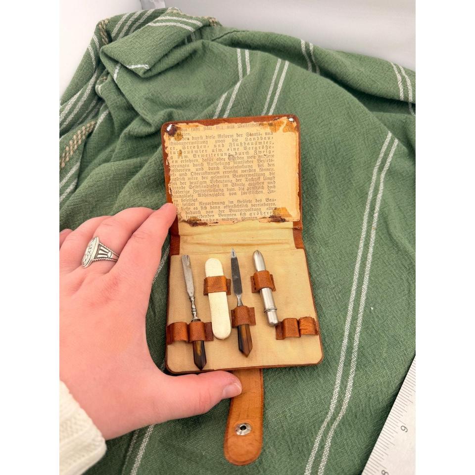 Vintage Leather Manicure Or 3bc8