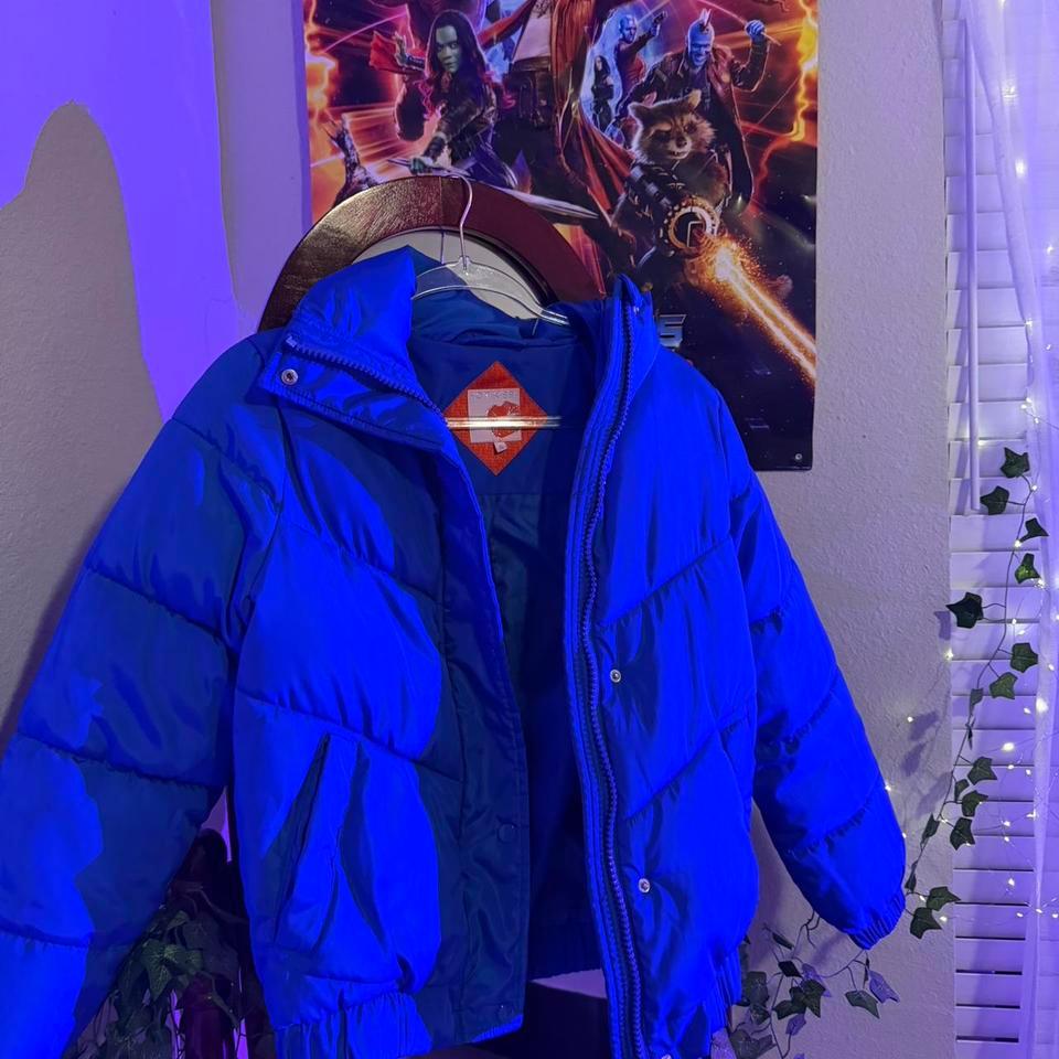 Blue Puffer Jacket Puffer Streetwear 2fe8
