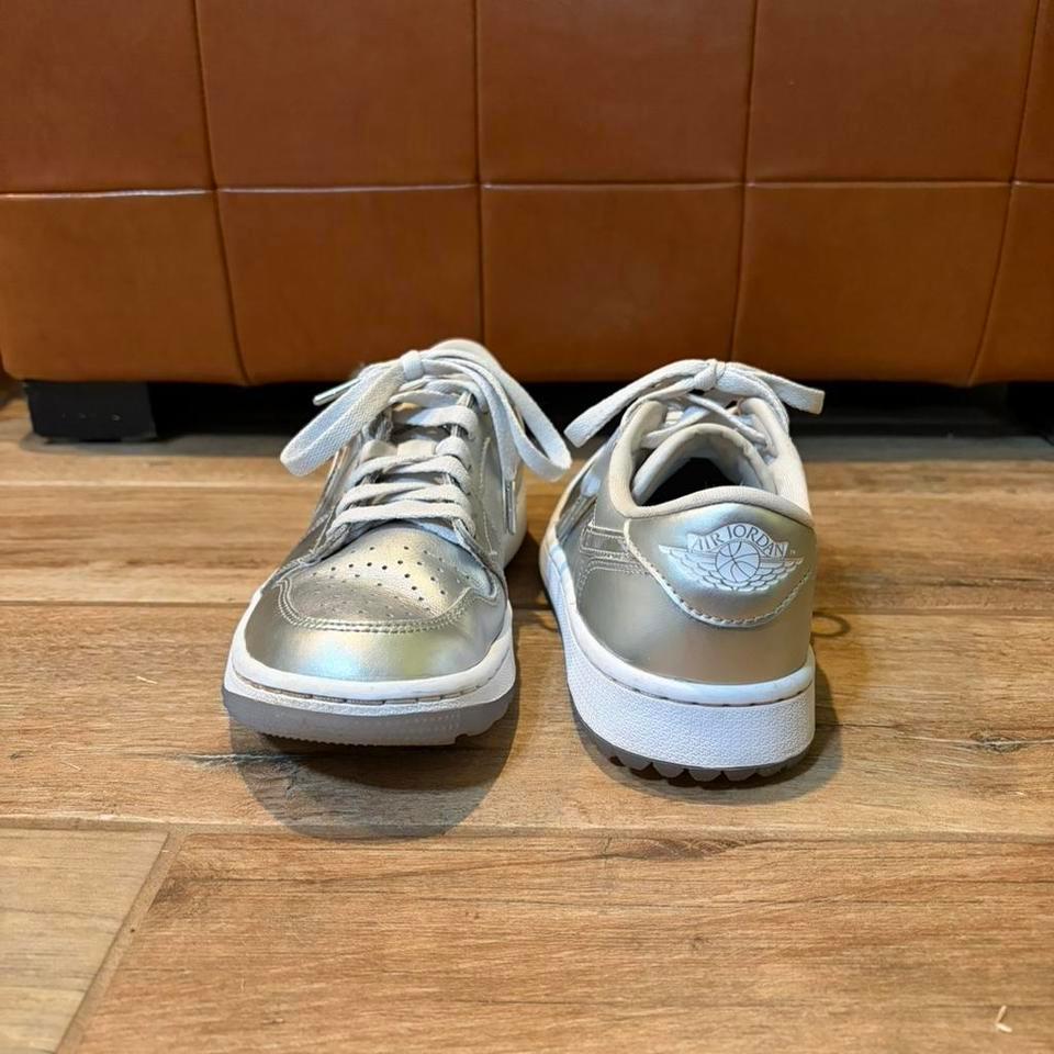 Silver And White Nike Air 3