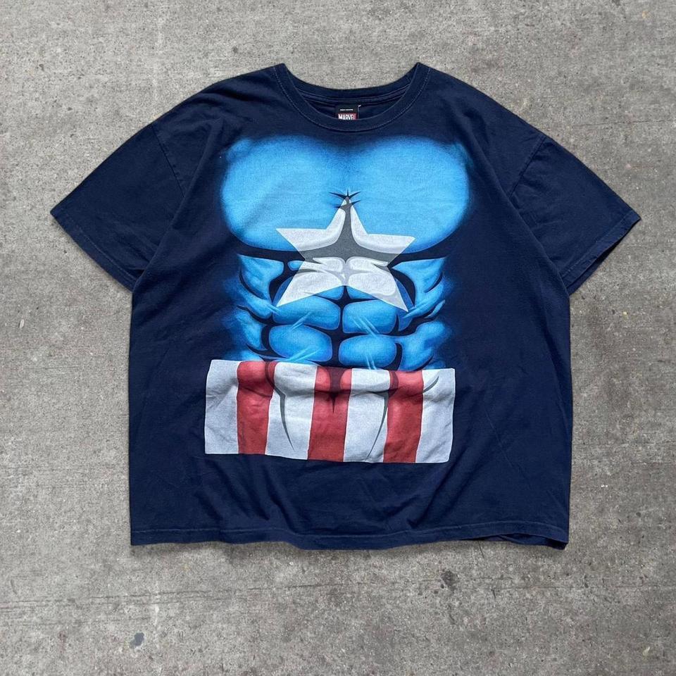 Vintage Y2k Captain America Marvel 529d