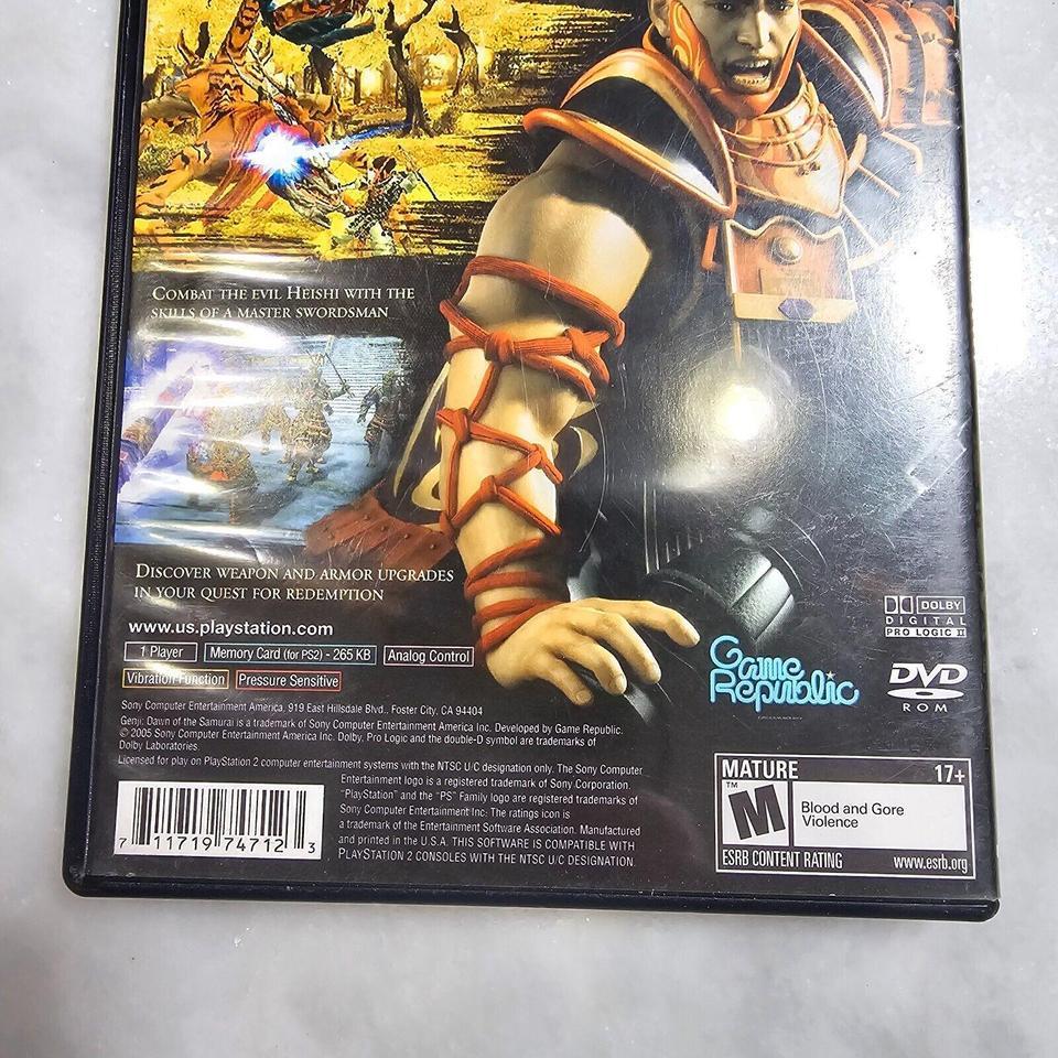 Sony Playstation 2 Ps2 Genji 3dbf 6