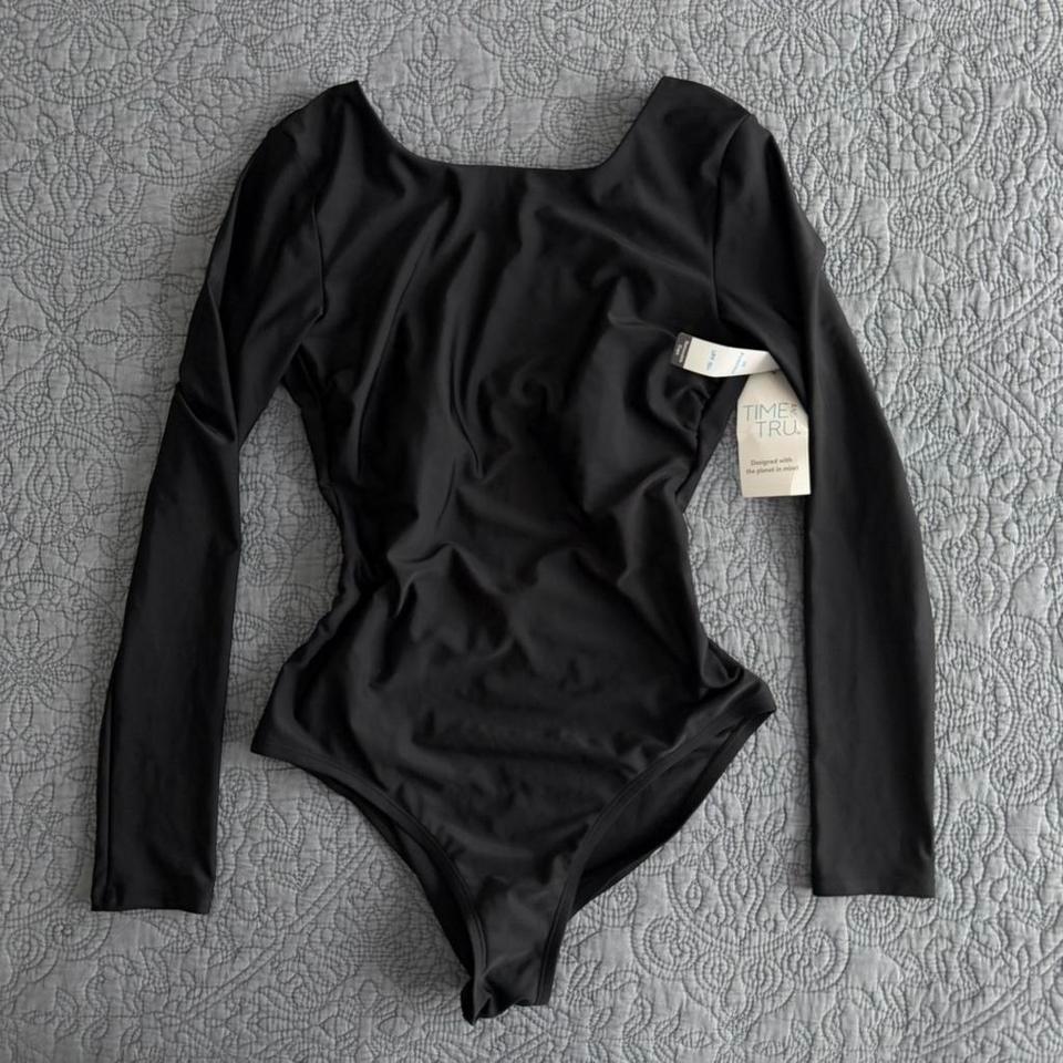 Black Rashguard Swimsuit One Piece 1e03 4