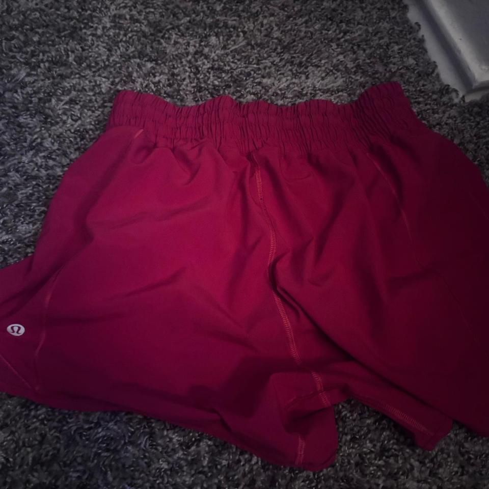 Red Lululemon Shorts Athleisure Running 256b 2