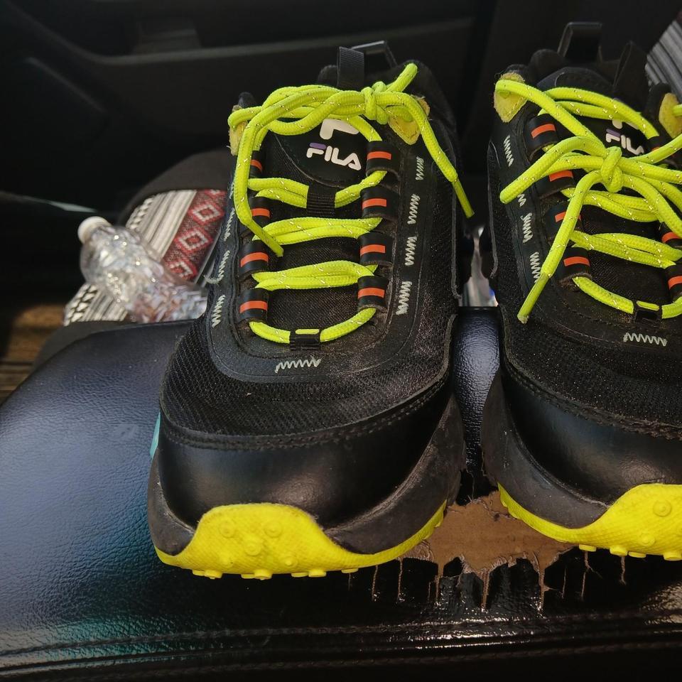 Fila Black And Orange Trainers Be6c 3
