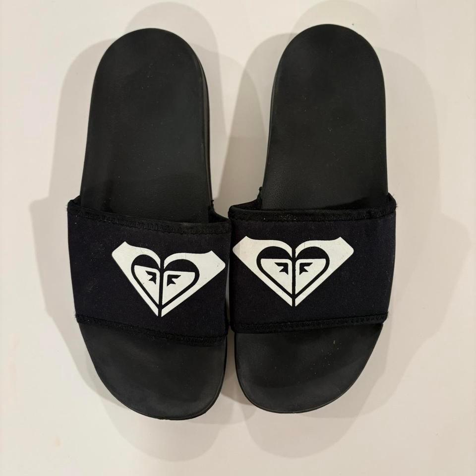 Roxy Womans Black Slides Great 1d4e