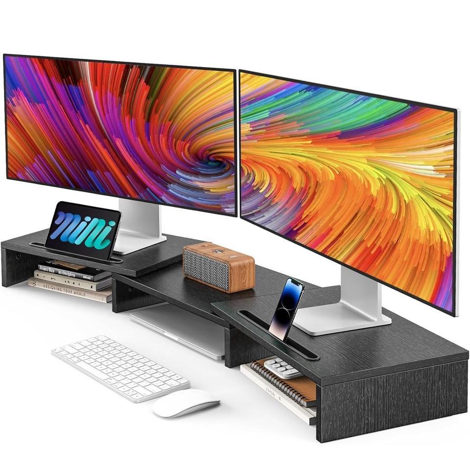 Dual Monitor Stand Riser For