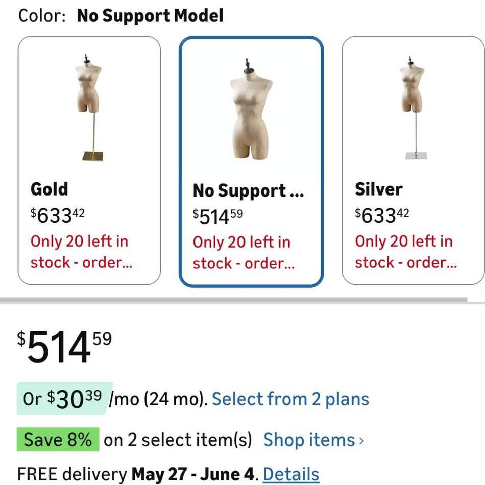 Tan Female Half Torso Pinned 9e9d 6